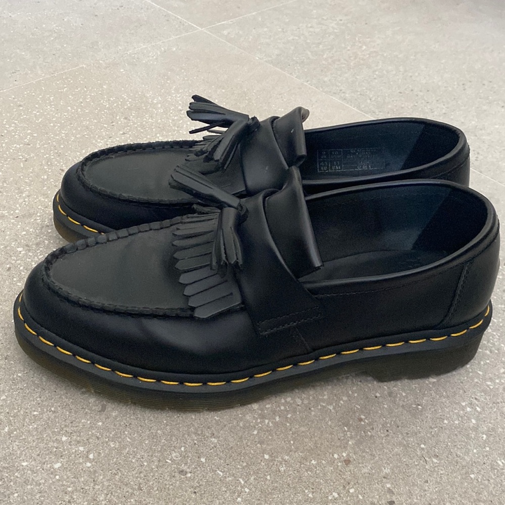 Dr. Martens Adrian Smooth Leather Tassel Loafers Black